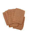 Terra Cotta 3x4 Handmade Paper with Custom Letterpress