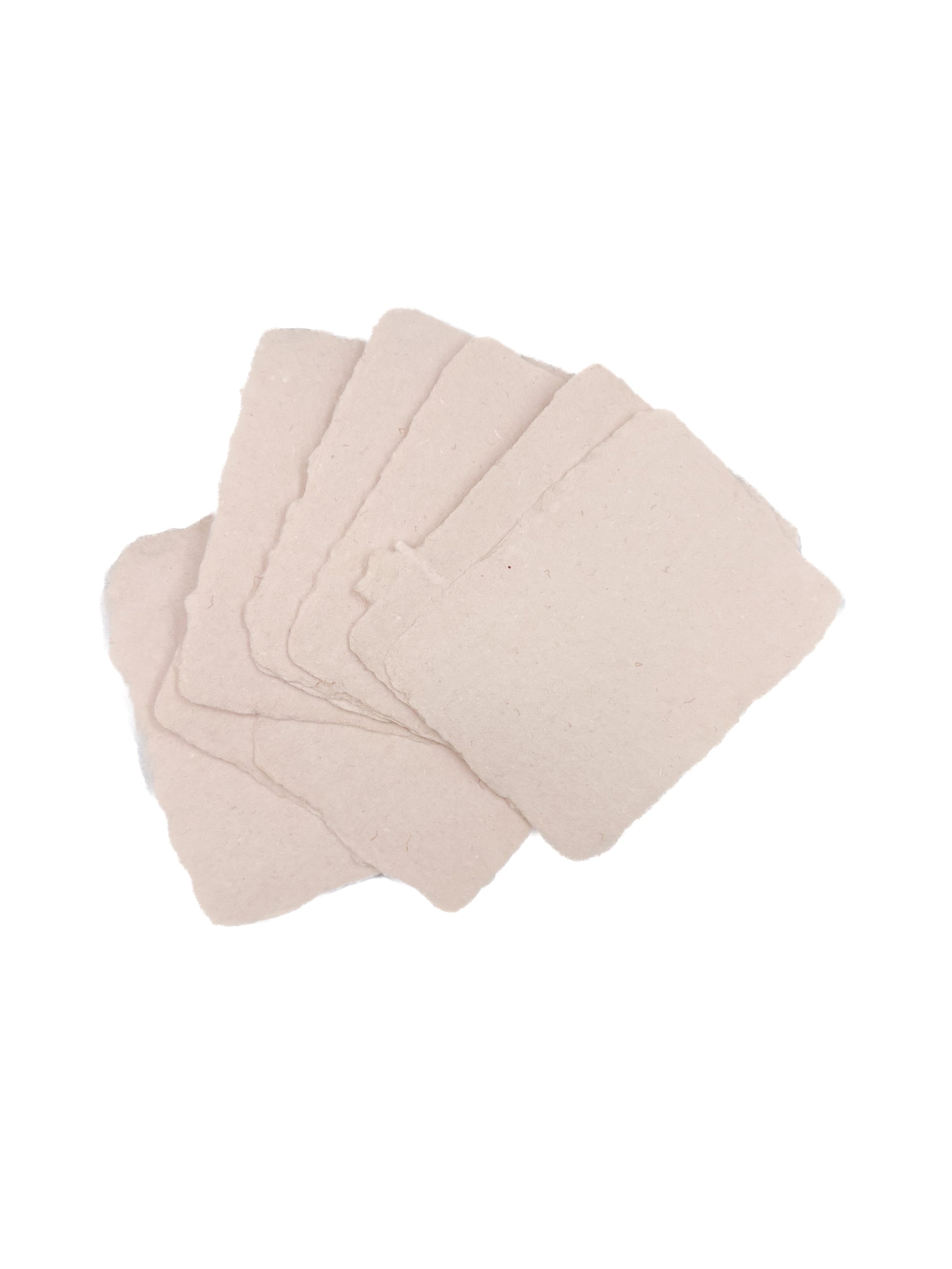 Blush 3x4 Handmade Paper with Custom Letterpress