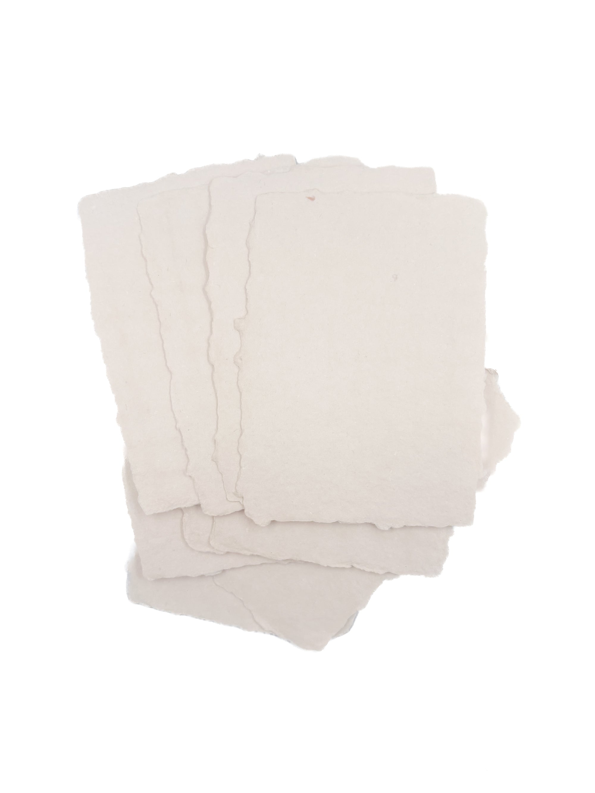 Sand A7 Handmade Paper with Custom Letterpress