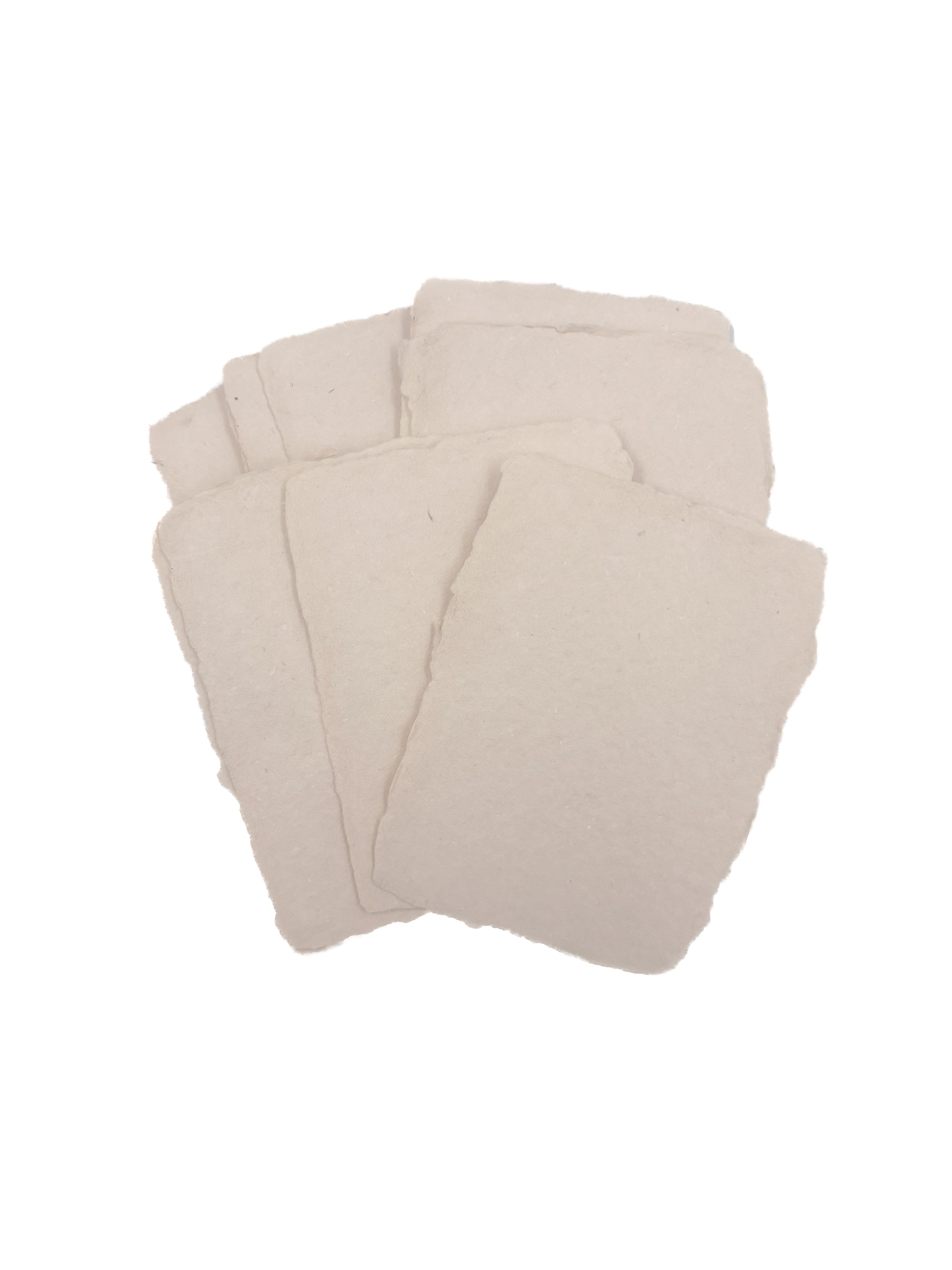 Sand 3x4 Handmade Paper with Custom Letterpress