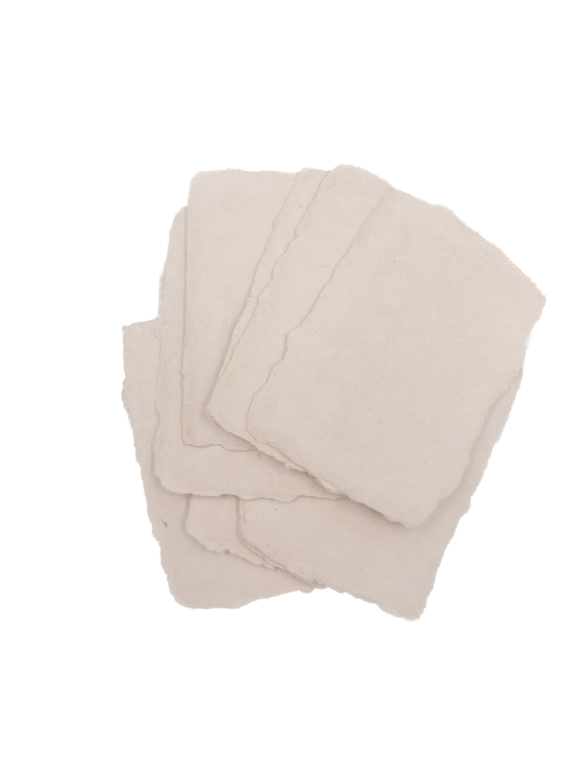 Sand 3x4 Handmade Paper with Custom Letterpress