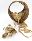 Camel Plant-Dyed Sari Silk Ribbon - 5 yards