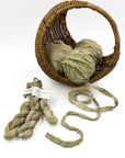 Pear Plant-Dyed Sari Silk Ribbon - 5 yards