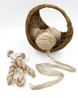 Lace Plant-Dyed Sari Silk Ribbon - 5 yards