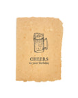 beer cheers to your birthday card