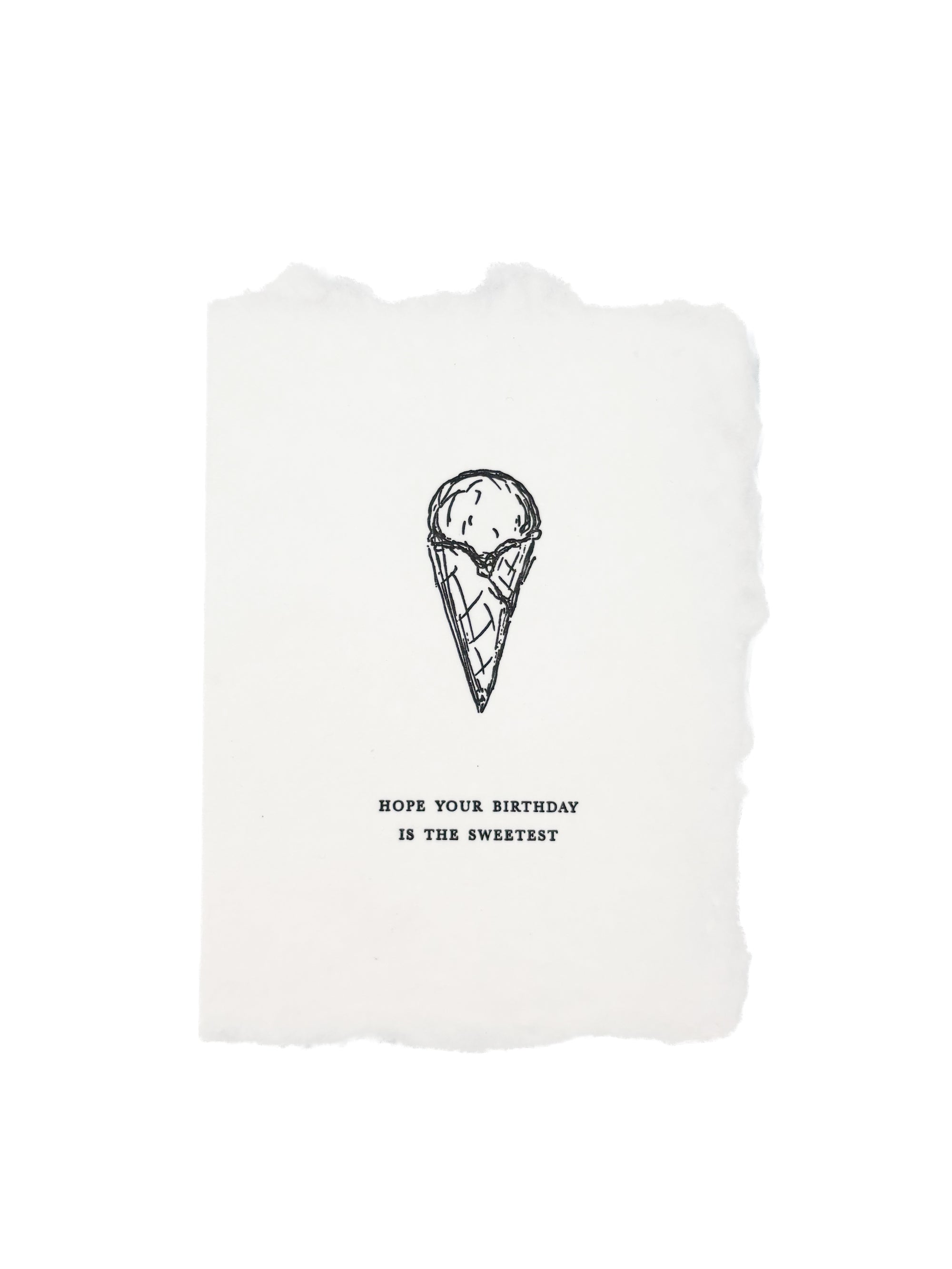 ice cream cone sweetest birthday card