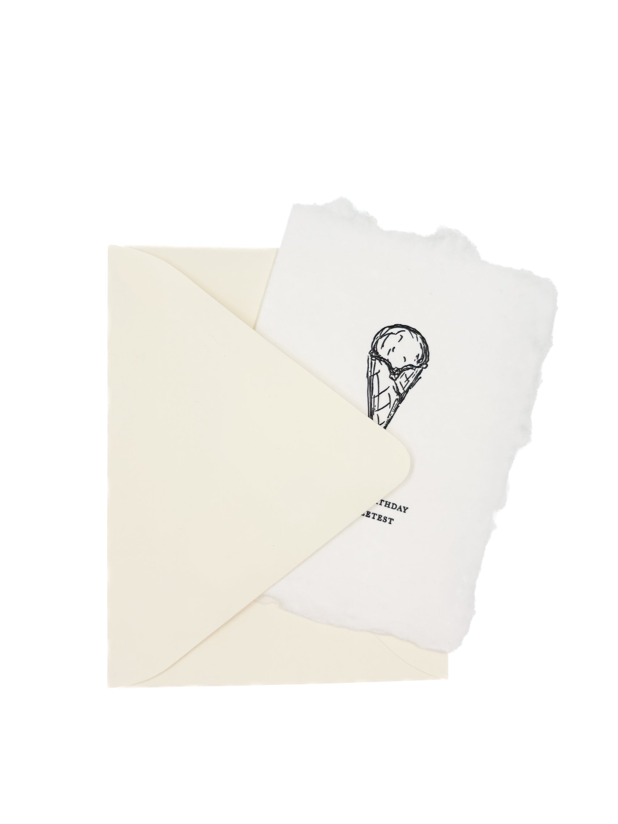 ice cream cone sweetest birthday card