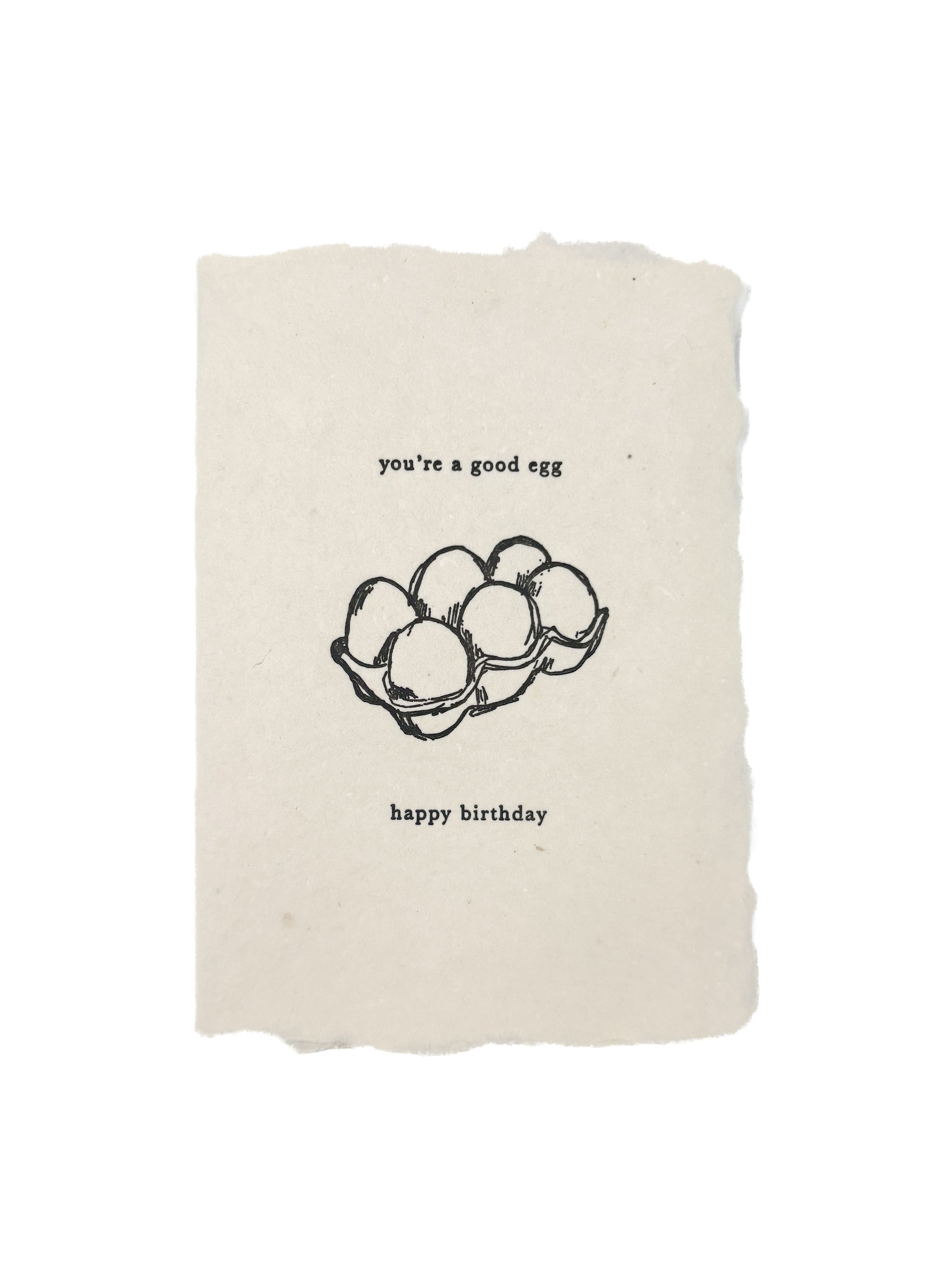 you're a good egg birthday card