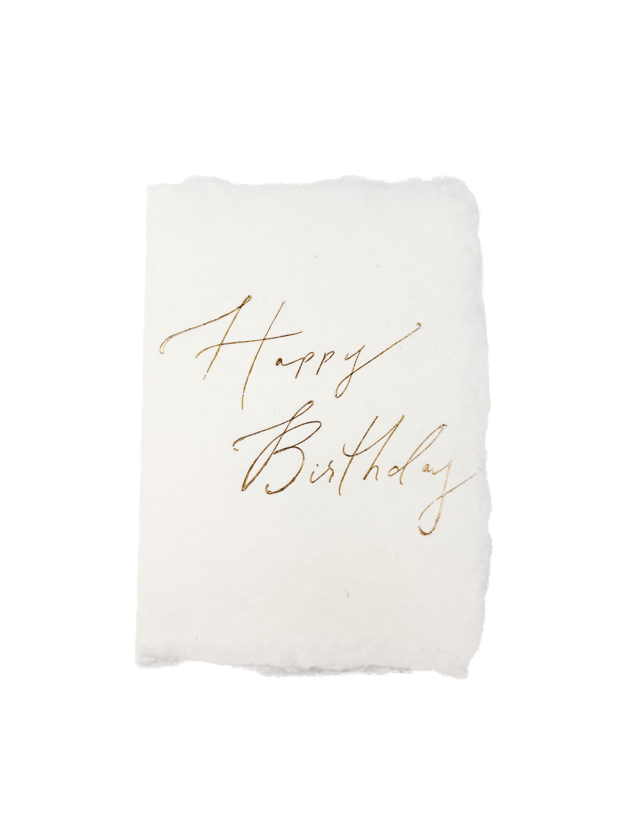 happy birthday gold cursive