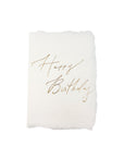 happy birthday gold cursive