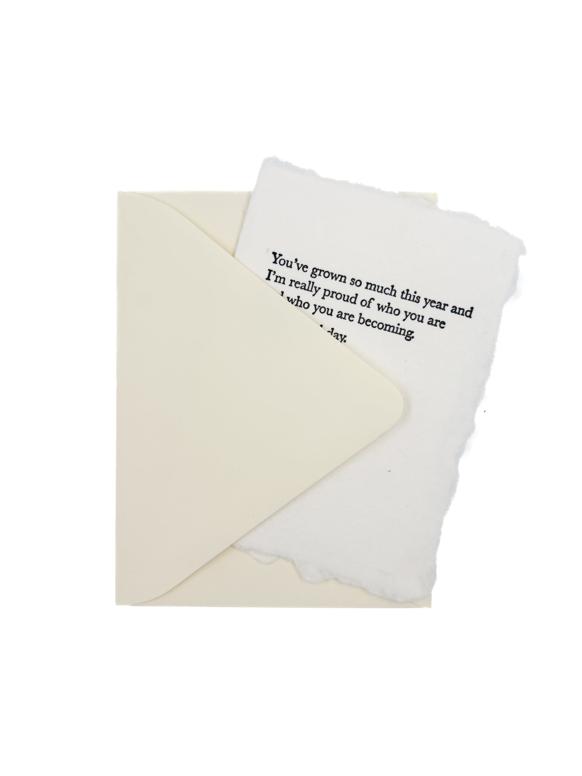 who you are becoming birthday card