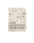 our heartfelt sympathy card