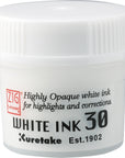 White ink bottle, Highly Opaque white ink 30 by Kuretake