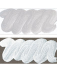 Silver mica sumi ink swatch, light gray shimmering strokes