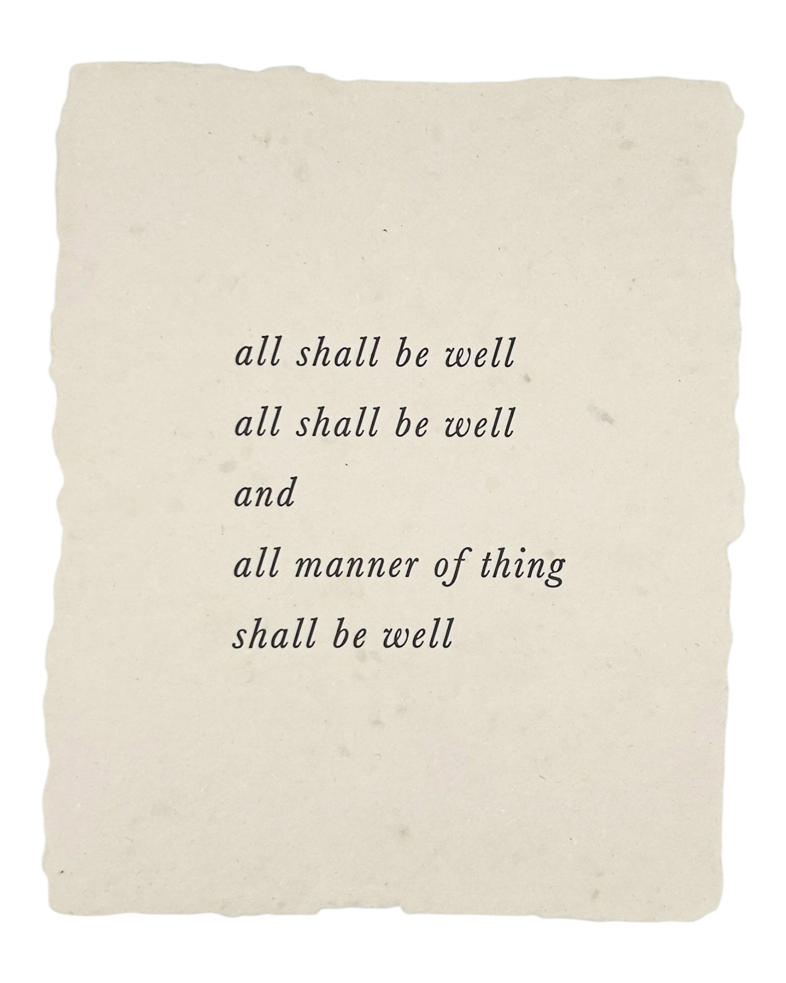 all shall be well art print