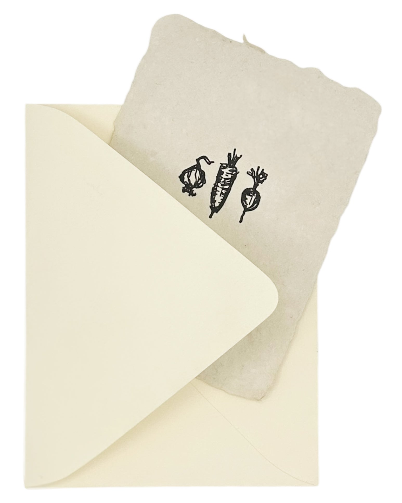 root veggies note card