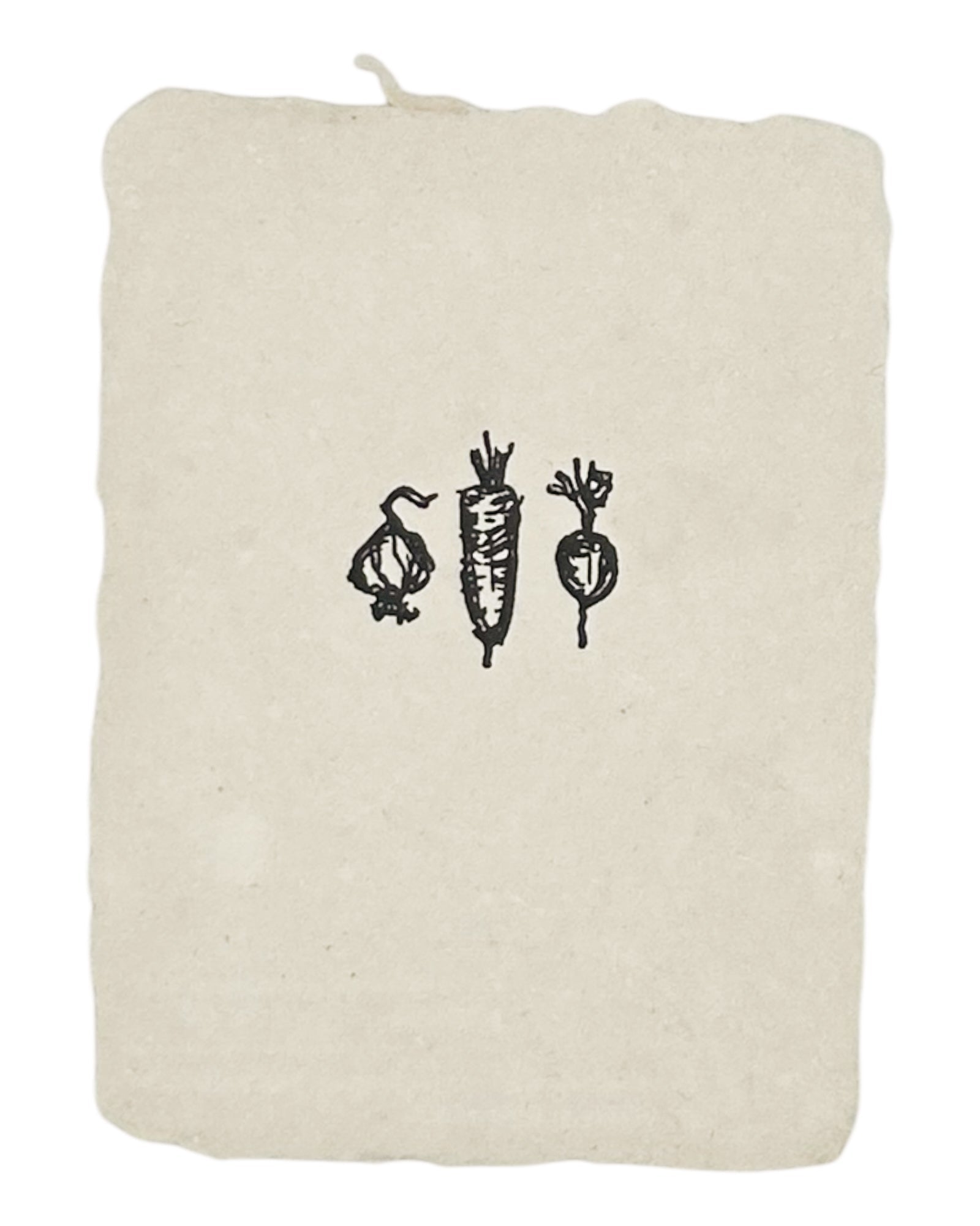 root veggies note card