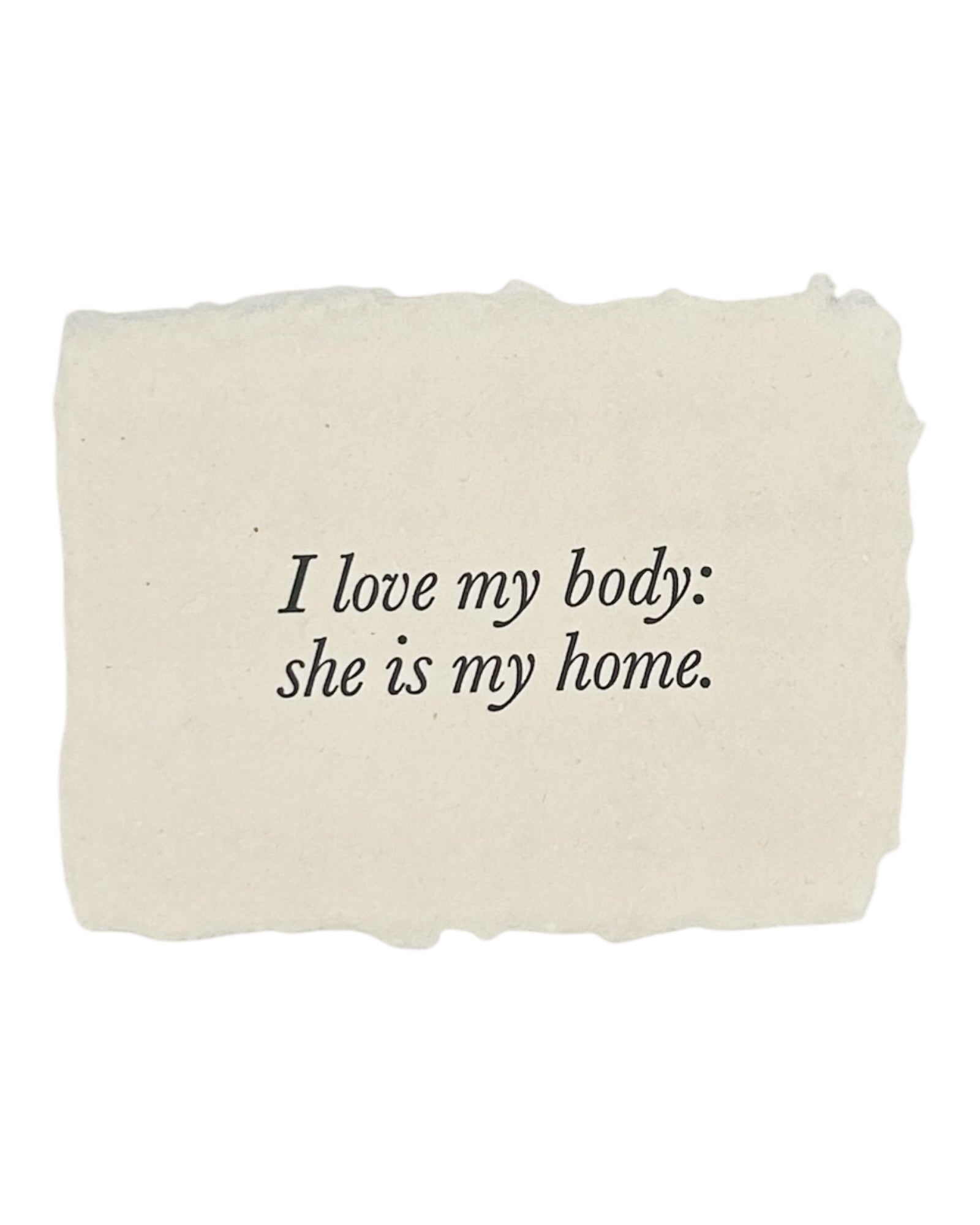 my body, my home mini art print