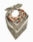 Orchard Flutterby Bandana - Olive & Peach