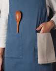 Midnight Blue Stonewash Apron