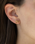 Dainty Bow Stud Earrings in Gold