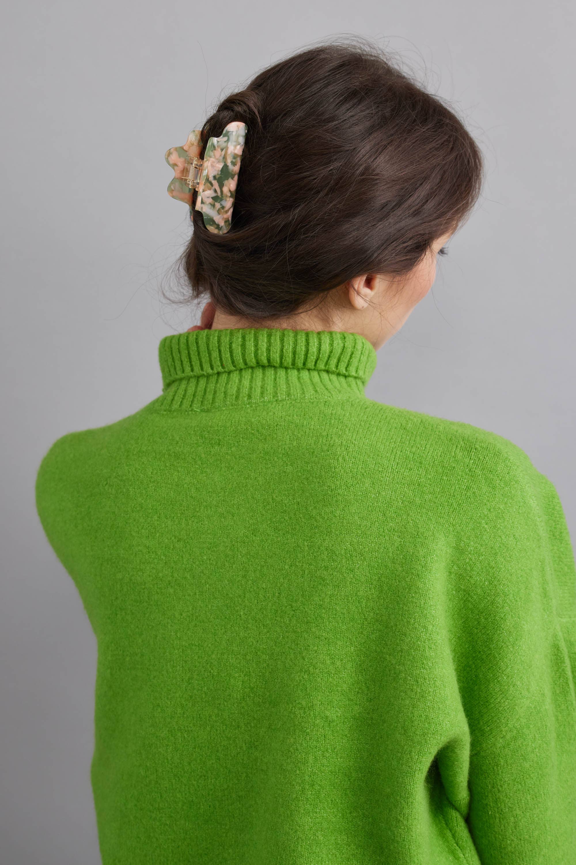 Eco Cloud Hair Claw Clip: Rainbow Cookie