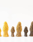 Beeswax Morel Mushroom Candle 2-pack: Black