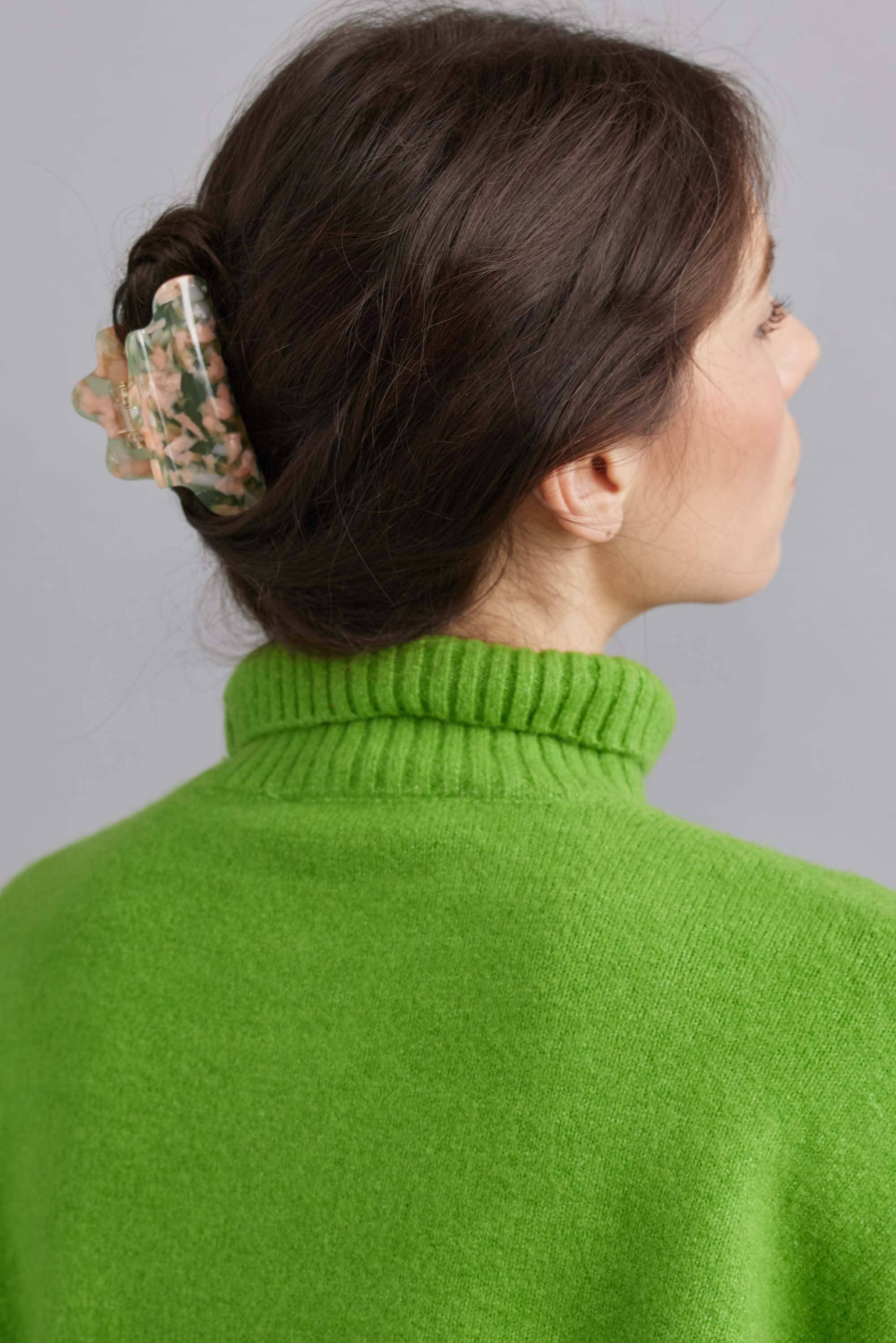 Eco Cloud Hair Claw Clip: Rainbow Cookie