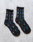 Tulip Flower Casual Socks: Sage