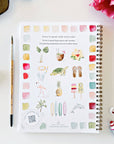 Tropical watercolor workbook