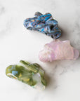 Eco Cloud Hair Claw Clip: Rainbow Cookie