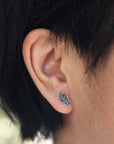 Sterling Silver Oak Leaf Post Earrings