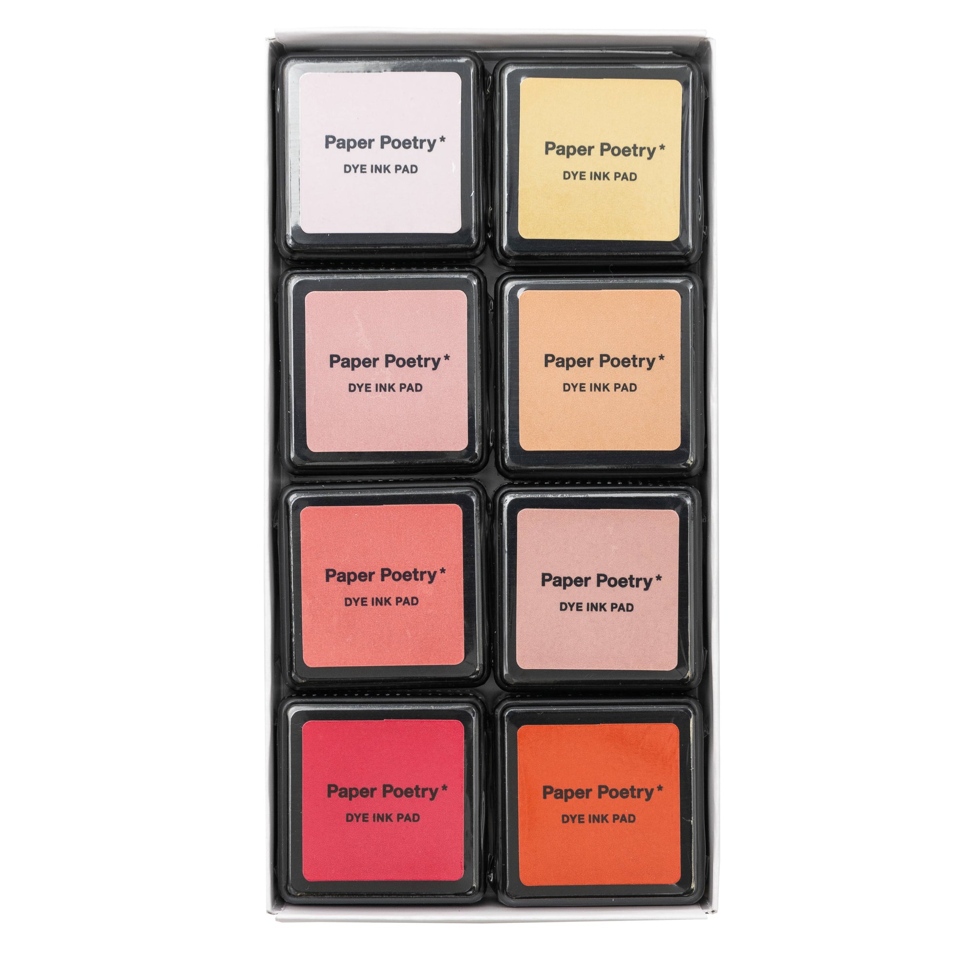 Stamp Ink Pad Set, Warm Valentine's Colors