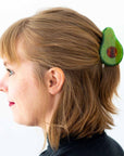 Midi Avocado Hair Claw Clip