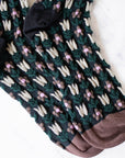 Vintage Floral Casual Socks: Bule/Navy