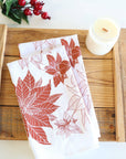 Poinsettia Tea Towel