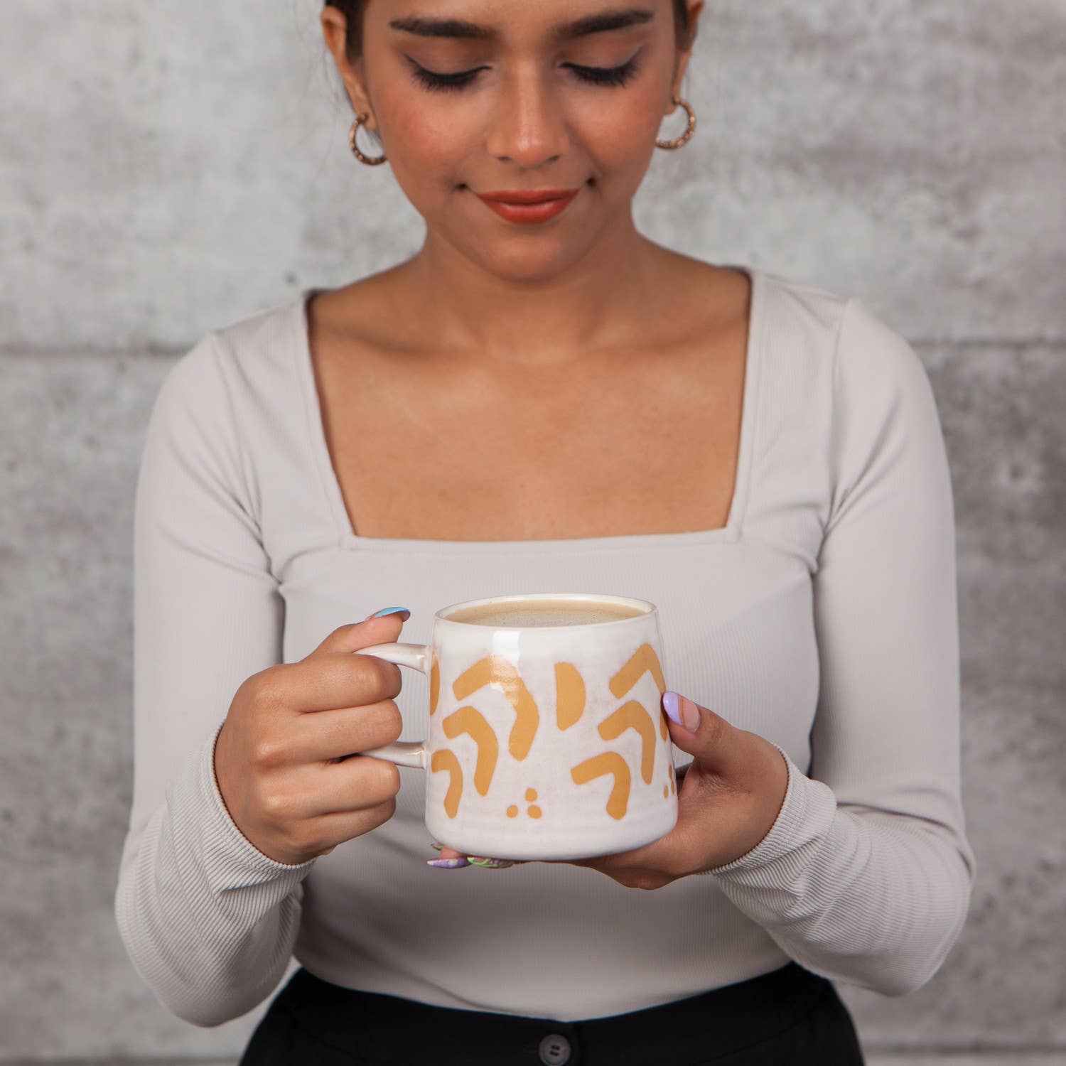 Echo Imprint Stoneware Mug