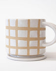 Speckle Grid Mug with Lid