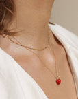 Summer Strawberry Necklace