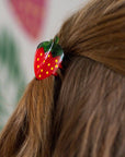 Mini Strawberry Hair Claw Clip