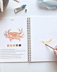 Seaside watercolor workbook