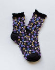 Love Floral Casual Socks: Pink