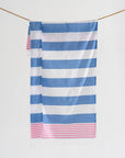 Light Weight 100% Cotton Beach Towels - Orange/Pink