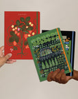 Garden Greenhouse Seedlings Sewn Trio Notebook Set