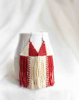 Beaded Fringe Earrings in Rueda