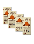Mini Pumpkin Loaf boxes grouped with pumpkin graphic fronts, SLED branded packages