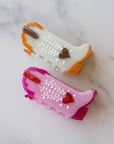 Eco My Sweet Heart Cowboy Boots Hair Claw Clip: Mint Caramel