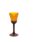 Amber Stemmed Wine Glass