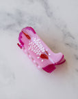 Eco My Sweet Heart Cowboy Boots Hair Claw Clip: Mint Caramel