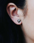 Sterling Silver Strawberry Post Earrings